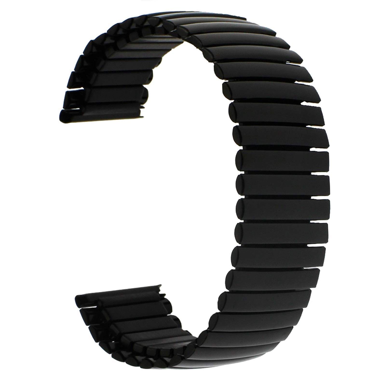Cinturini per Orologi Cinturino per Orologio in Acciaio Inossidabile 12mm 14mm 16mm 18mm 20mm 22mm 24mm Cinturino Elastico con Cinturino di espansione per Polso Bracciale Elastico Nero