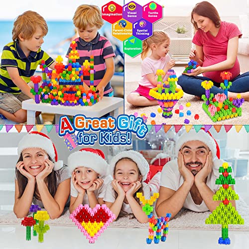 Kids Toys Interlocking Learning Set, Stem Construction Set - Ages 3+ Stem Toys 300 Pcs - 9 Colors #TOP5