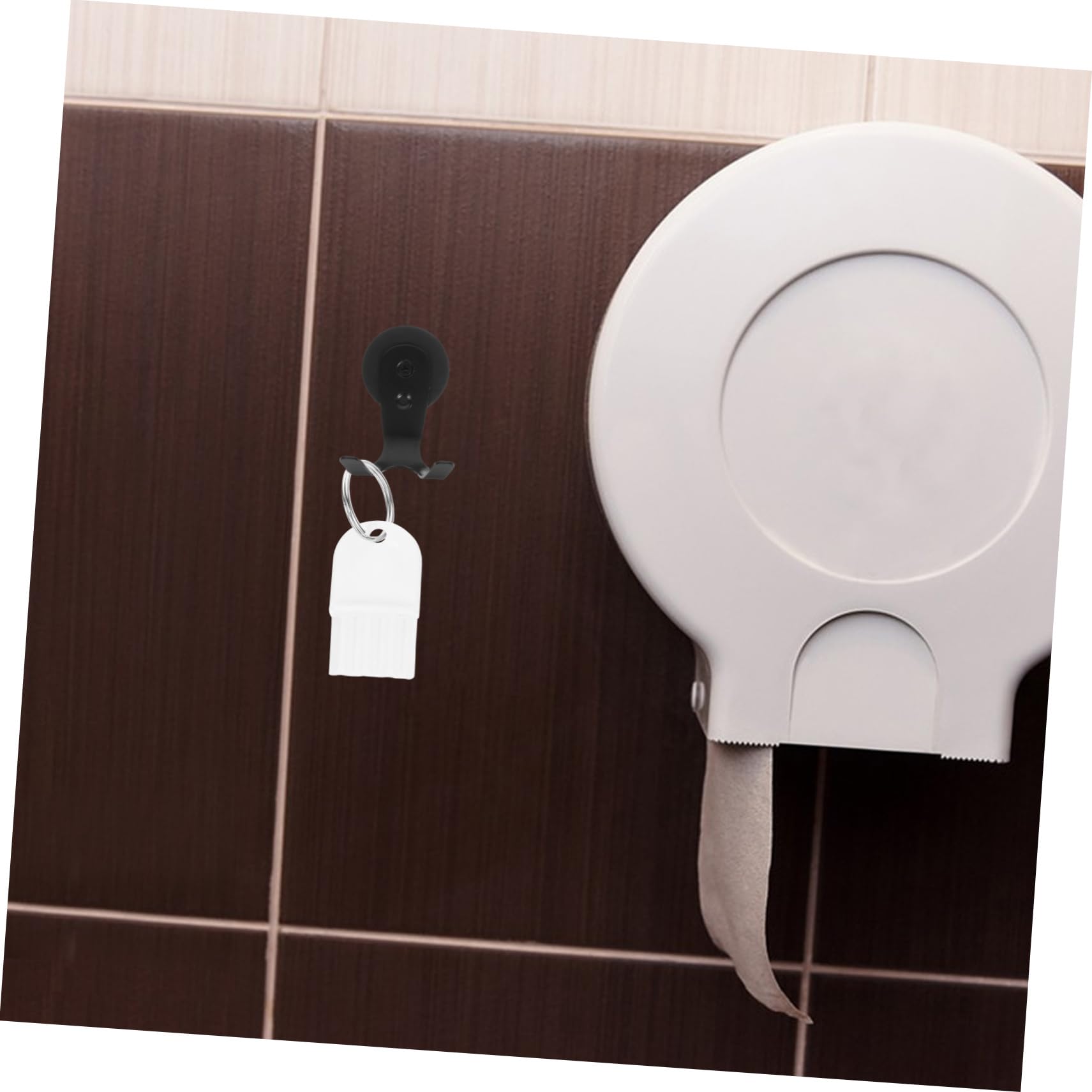 OSOLADY 5pcs Commercial Dispenser Keys Paper Towel Key Iron Commercial Toilet Dispenser Key Commercial Paper Towel Dispenser Key Abs White