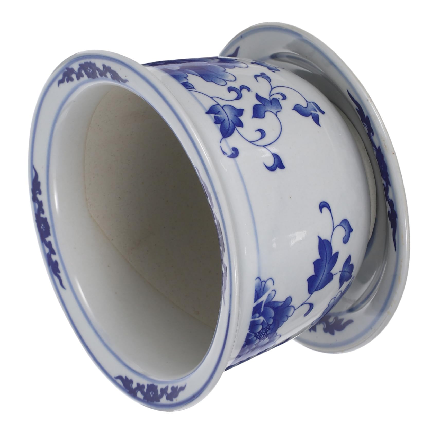 HANABASS Ceramicznych Doniczek Ogrodowych z Tacą Antyczny Trwały Ceramiczny Kwietnik Do Roślin Doniczkowych Sukulentów i Storczyków Dekoracyjny Planter Do Wnętrz i Ogrodu
