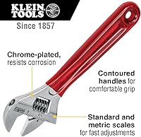 Vista 2 de Klein Tools 507-10 llave inglesa ajustable de capacidad extra, 10 pulgadas