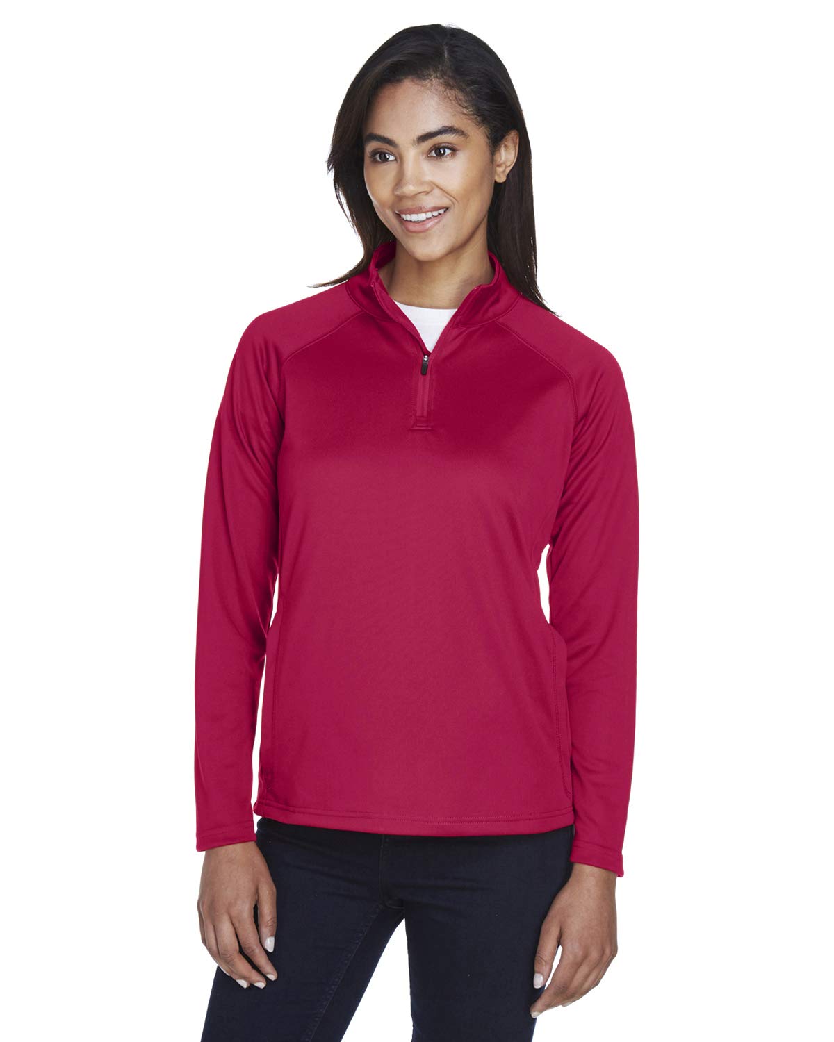 Devon & Jones DG440W Ladies' Stretch Tech-Shell Compass Quarter-Zip