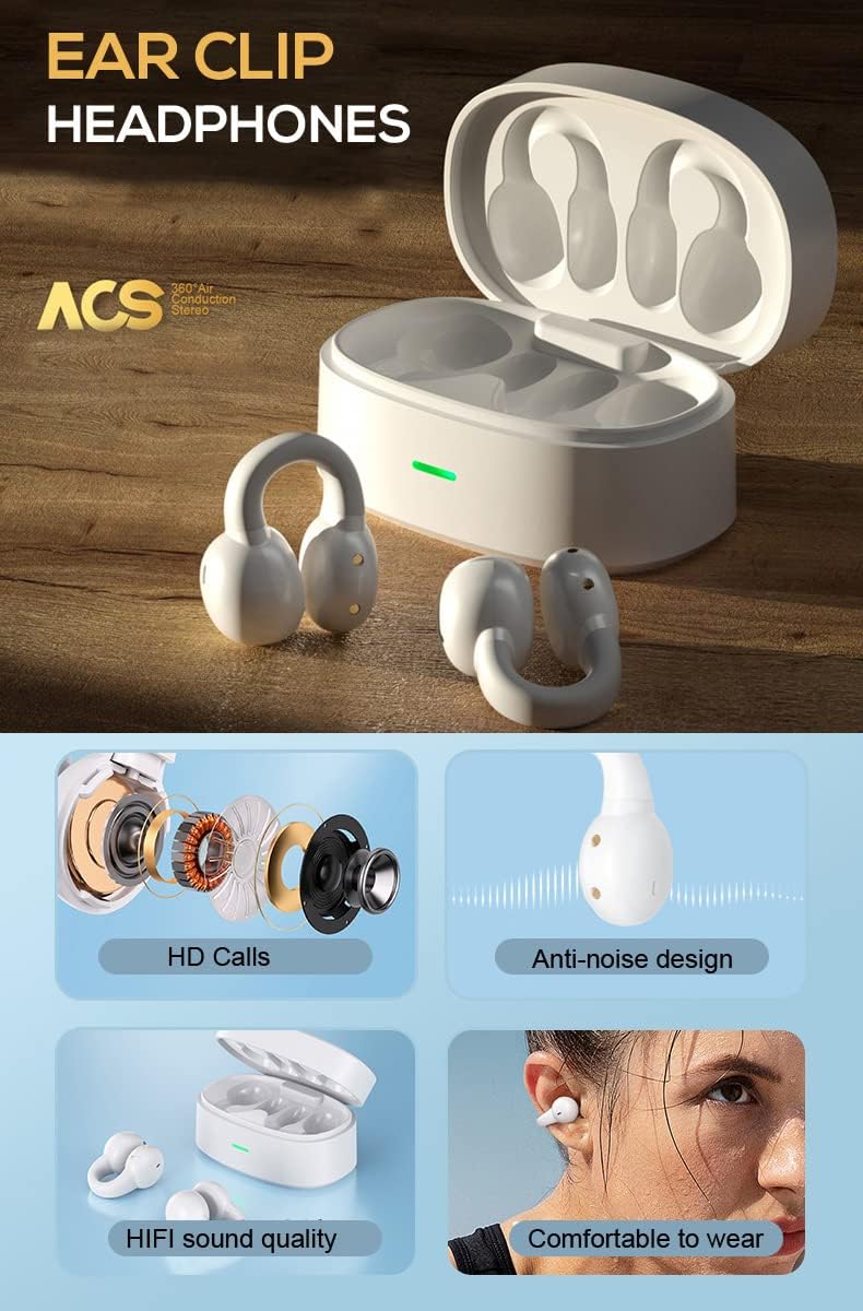 Micool F3 Ear Clip Headphones features