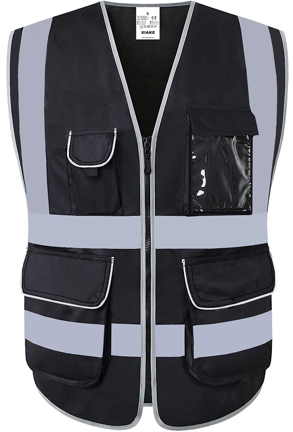 XIAKE Unisex-adult Safety Vest With 5 Pockets Vest