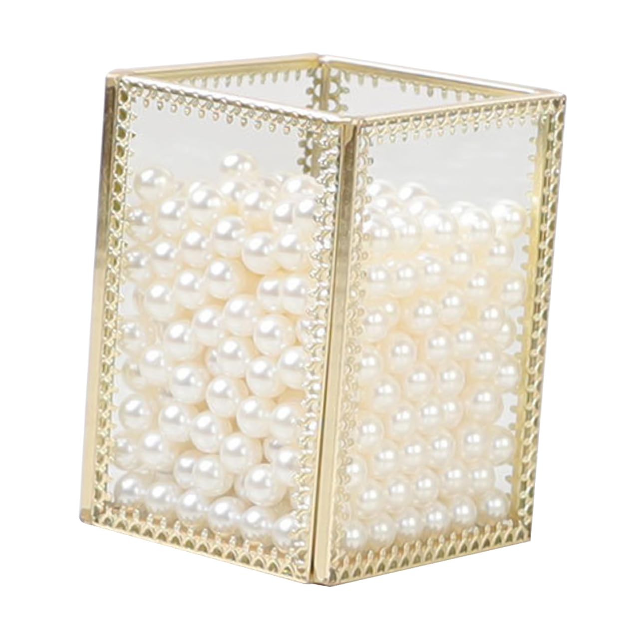 minkissy Cubo para Brochas de Maquillaje y Lápices de Cejas Organizador de Maquillaje para Tocador Caja de Almacenamiento para Pinceles Cosméticos