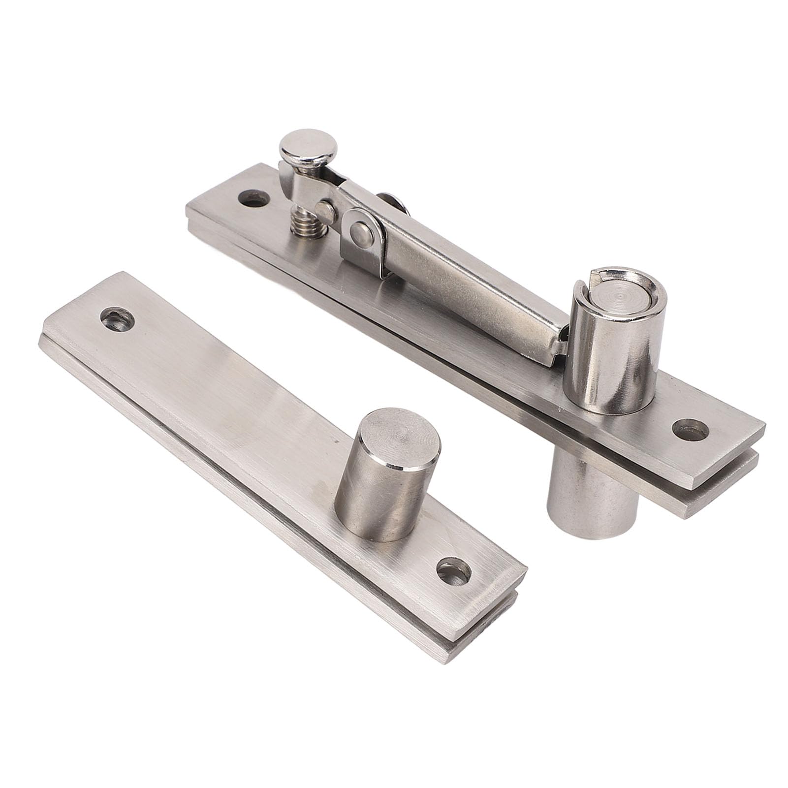 Door Pivot Hinges, Heavy Duty Pivot Hinge for Up to 300 lb, 360 Degree Shaft Stainless Steel Pivot Hinge System, Invisible Pivot Door Hardware for Bookshelf, Hidden Swinging Doors