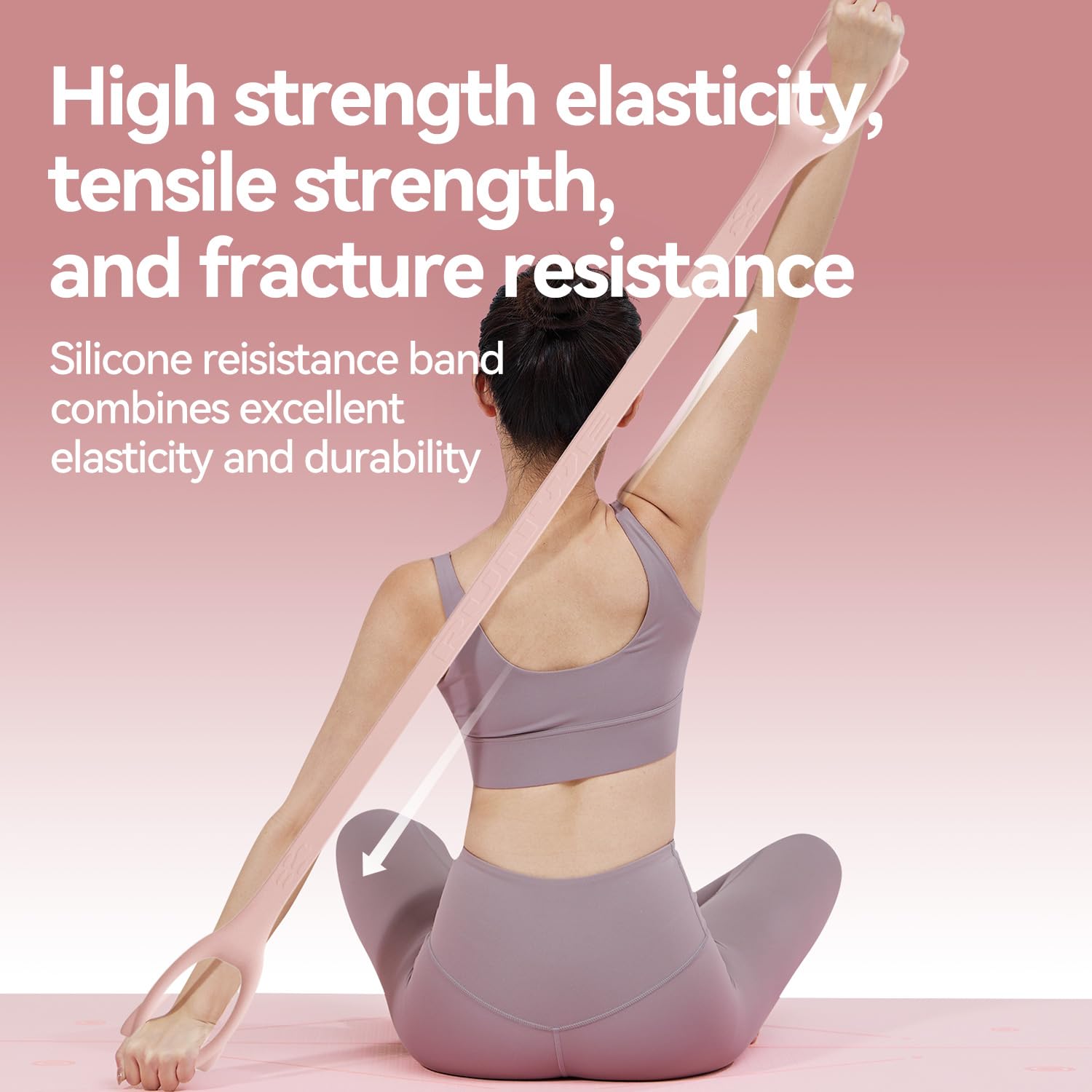 Figura 8 Banda de resistencia para entrenamiento, 3 elasticidades opcionales, 20, 30, 40 libras, más gruesa y duradera, para brazo, espalda, hombro, ejercicio, cuerda elástica, correas de yoga