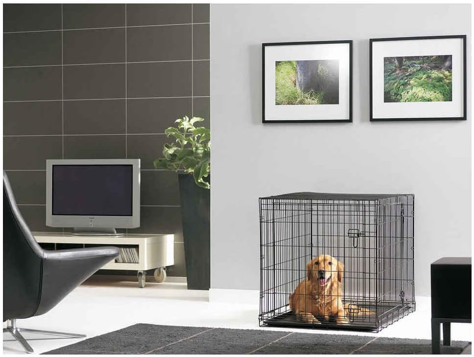 Savic Dog Cottage 107 Cm Dog Crate Black Powder Coated 107 X 72 X 79 Cm