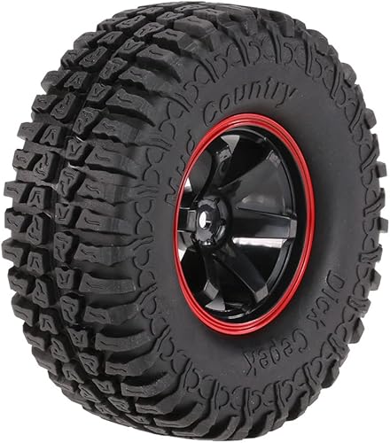 Miniatura 5 de Goolsky 4 piezas AUSTAR ax-3020 C 1.9 pulgadas Escala 110 neumáticos con llanta de rueda para 110 D90 SCX10 CC01 RC Rock Crawler, Rojo