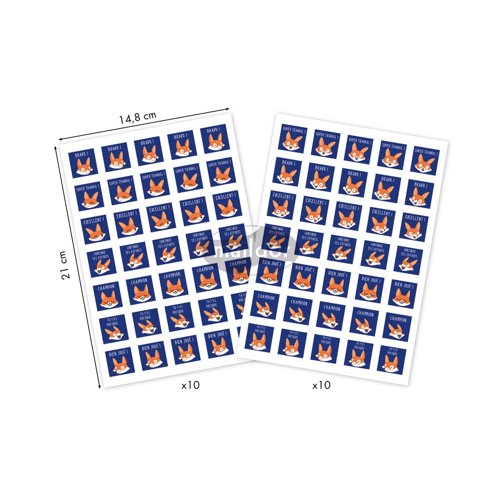 Maildor AE161C, EDUCATIONAL STICKERS, 20 sheets, Dimensions: 16x21 cm, GOOD POINTS (700 stickers) - Image 2