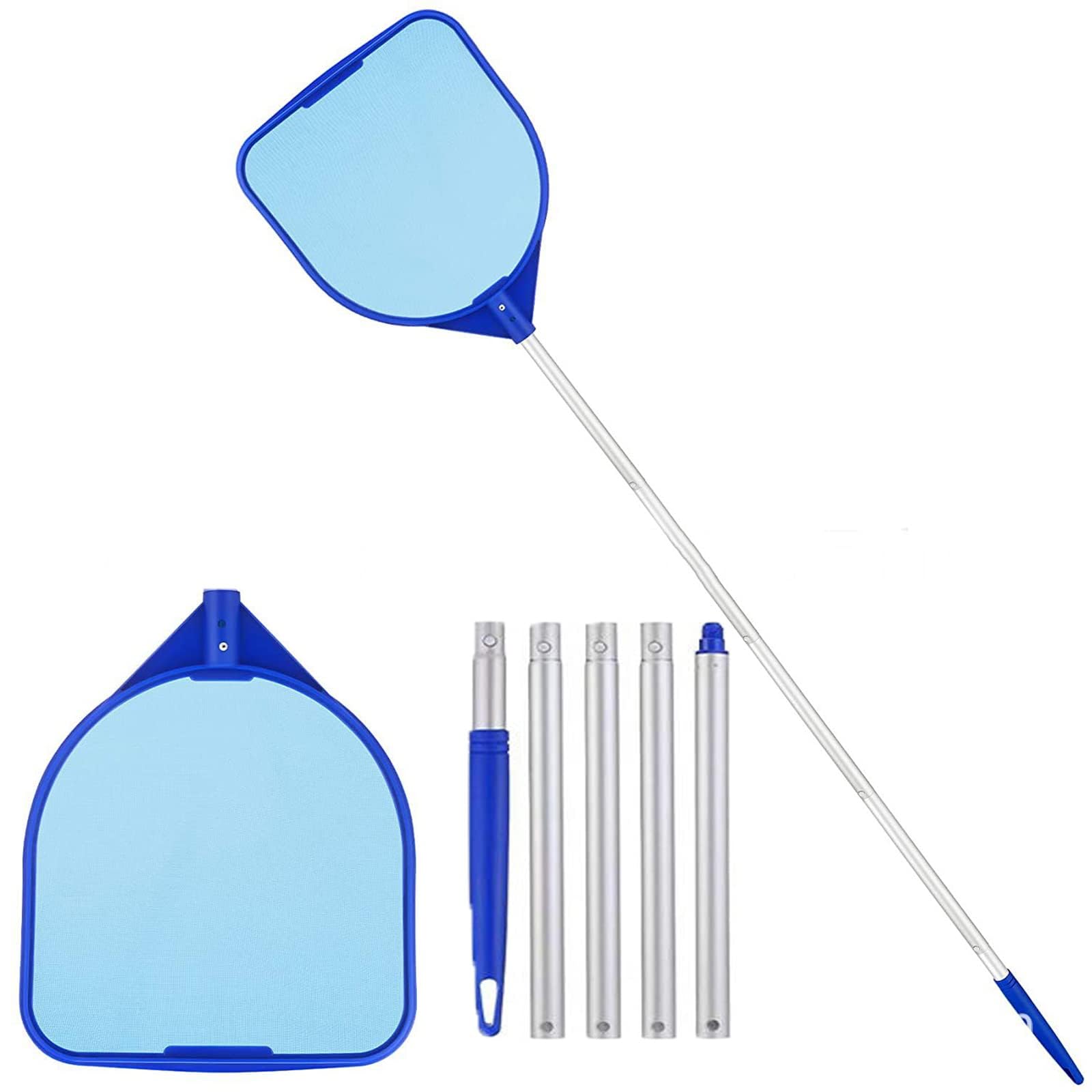 Rastrillo Recogedor De Hojas Para Piscinas, Red De Malla Fina Para Limpieza De Estanques De Spa Con Poste Telescópico, Red De Limpieza De Piscinas, Recogedor De Hojas Para Piscinas Con Aspiradora