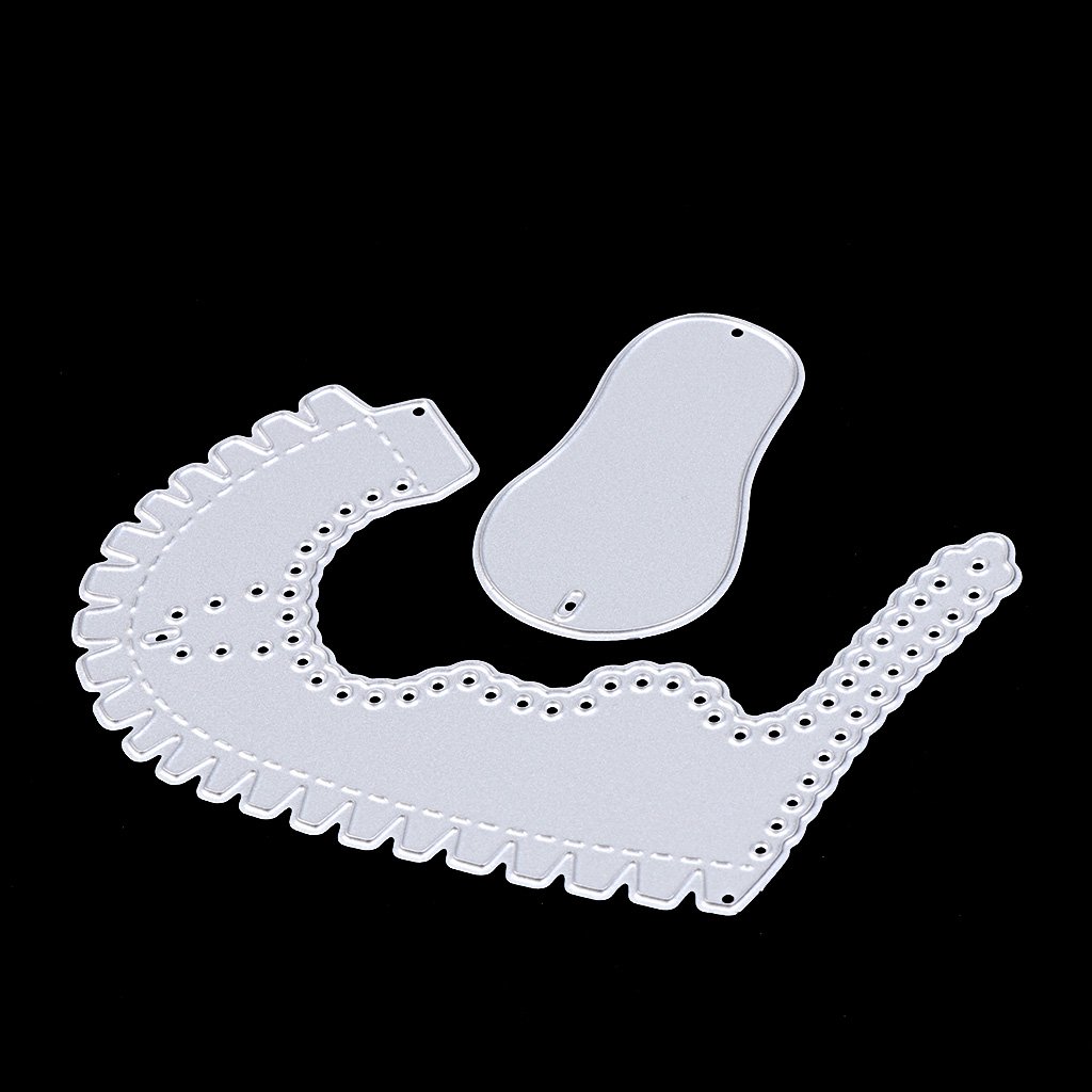 Pjeghbvop Fustelle in metallo a forma di scarpe da bambino per album di ritagli, biglietti di carta, strumento di decorazione per bambini e adulti
