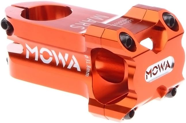 MOWA Mars Mountain Bike Stem 31.8mm, 3D Forged CNC Machined Aluminum Alloy Short Handlebar Stem 0 Degree, 50mm 60mm for MTB, BMX, eBike