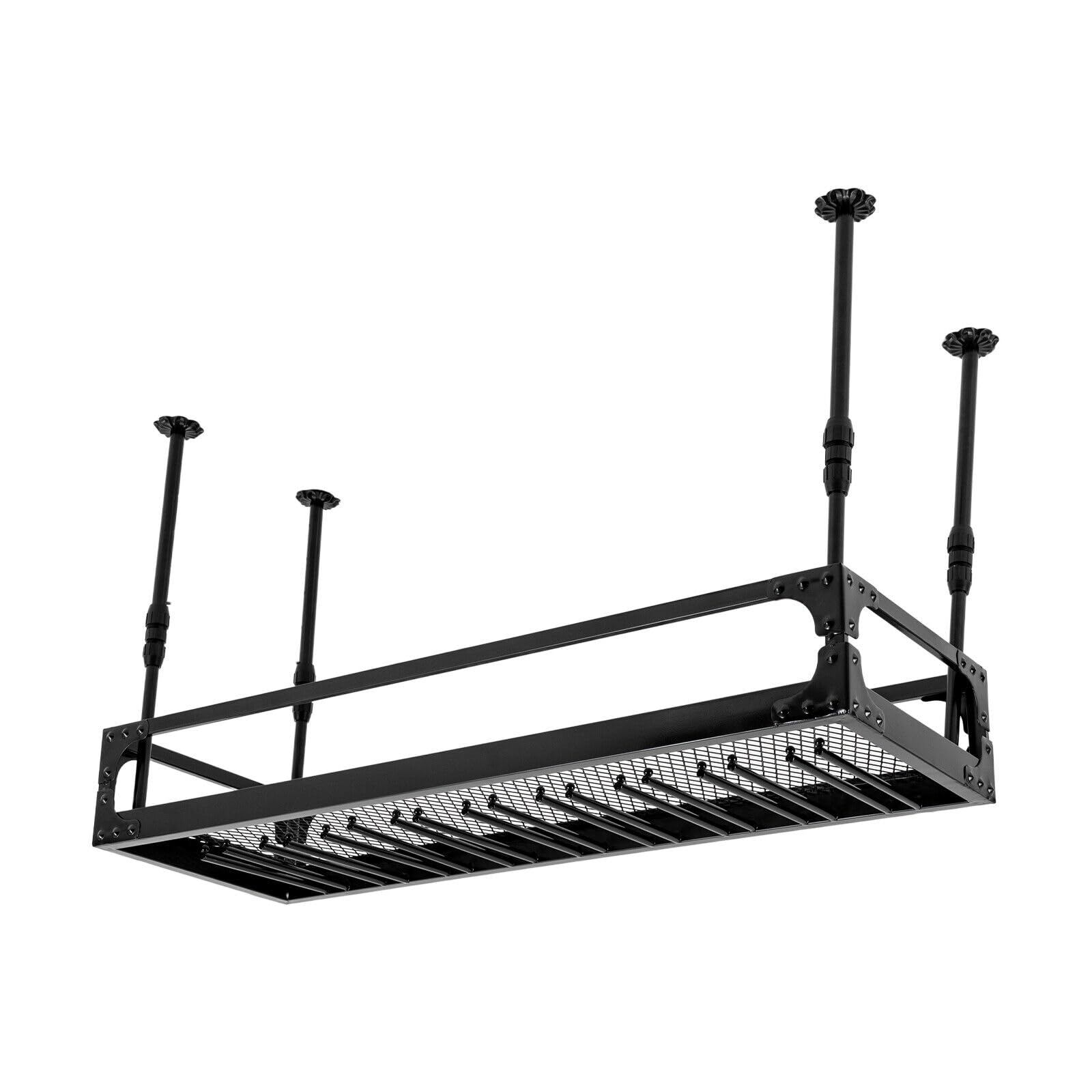 Étagère Plafond Porte-Bouteilles Vin Rétro Industriel – Réglable Hauteur, Charge 50 Kg, Style Bronze