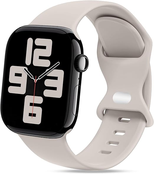 STG Sport Silicone Band Compatible with App le Watch Band 38mm 40mm 41mm 42mm 44mm 45mm 46mm 49mm S/M M/L iWatch Ultra 2/Ultra SE Series 10/9/8/7/6/5/4/3/2/1 Women Men
