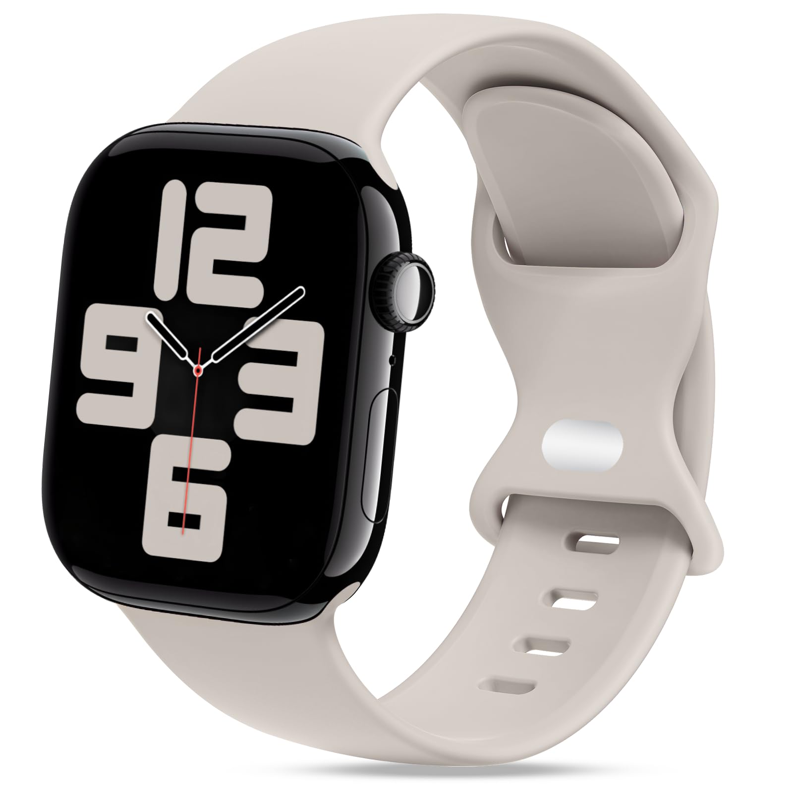 THWALK Compatible Apple Watch Band Strap Soft Silicone Sport Band Waterproof Breathable Durable Flexible Exercise Stylish 40mm 41mm 42mm 44mm 45mm 46mm 49mm S/M M/L Compatible with Apple Watch Ultra 2