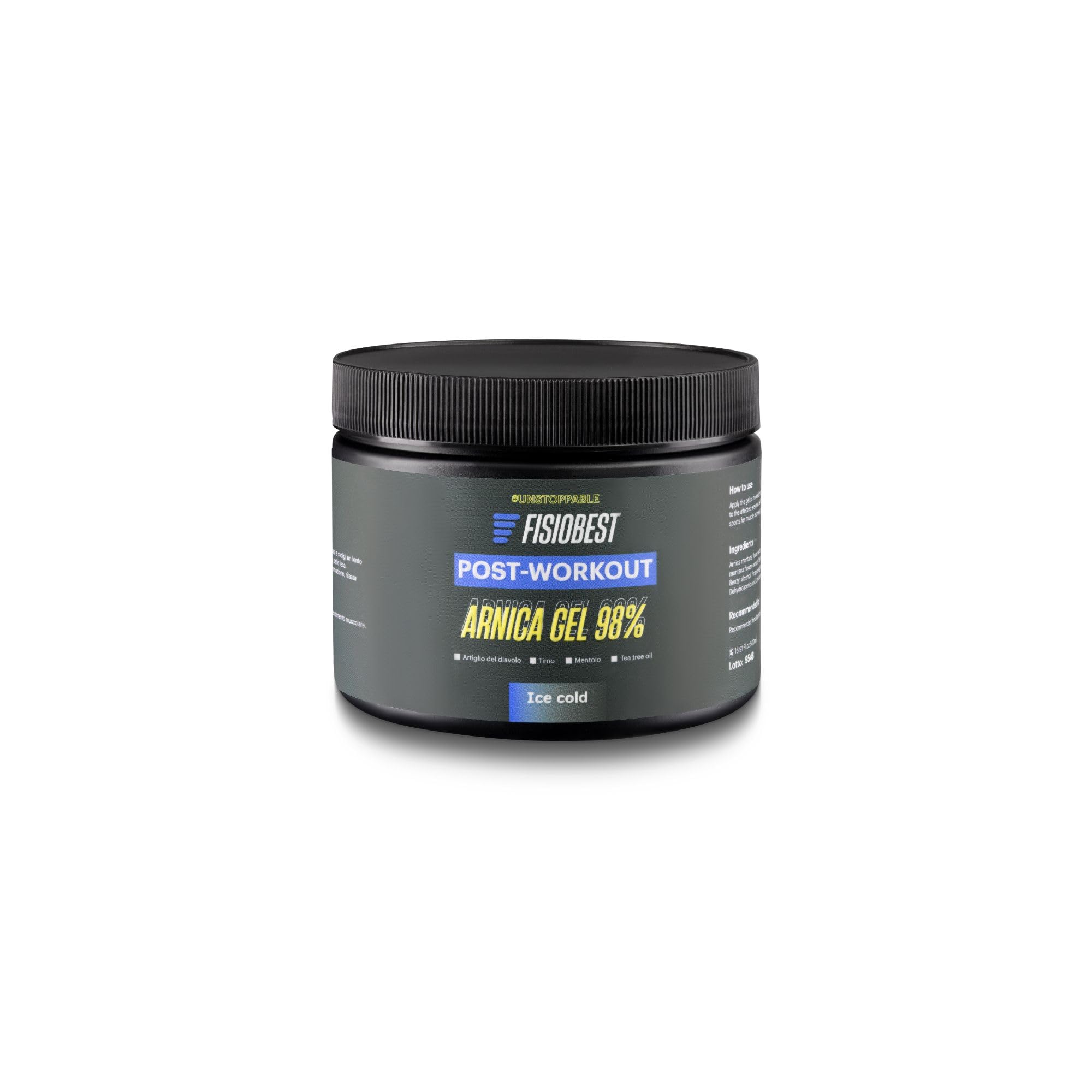 Arnica para caballos uso humano extra fuerte 98%, 500 ml efecto frío + 50 ml efecto calor, gel árnica fuerte de acción intensa, para masaje de músculos – Fabricado en Italia Fisiobest