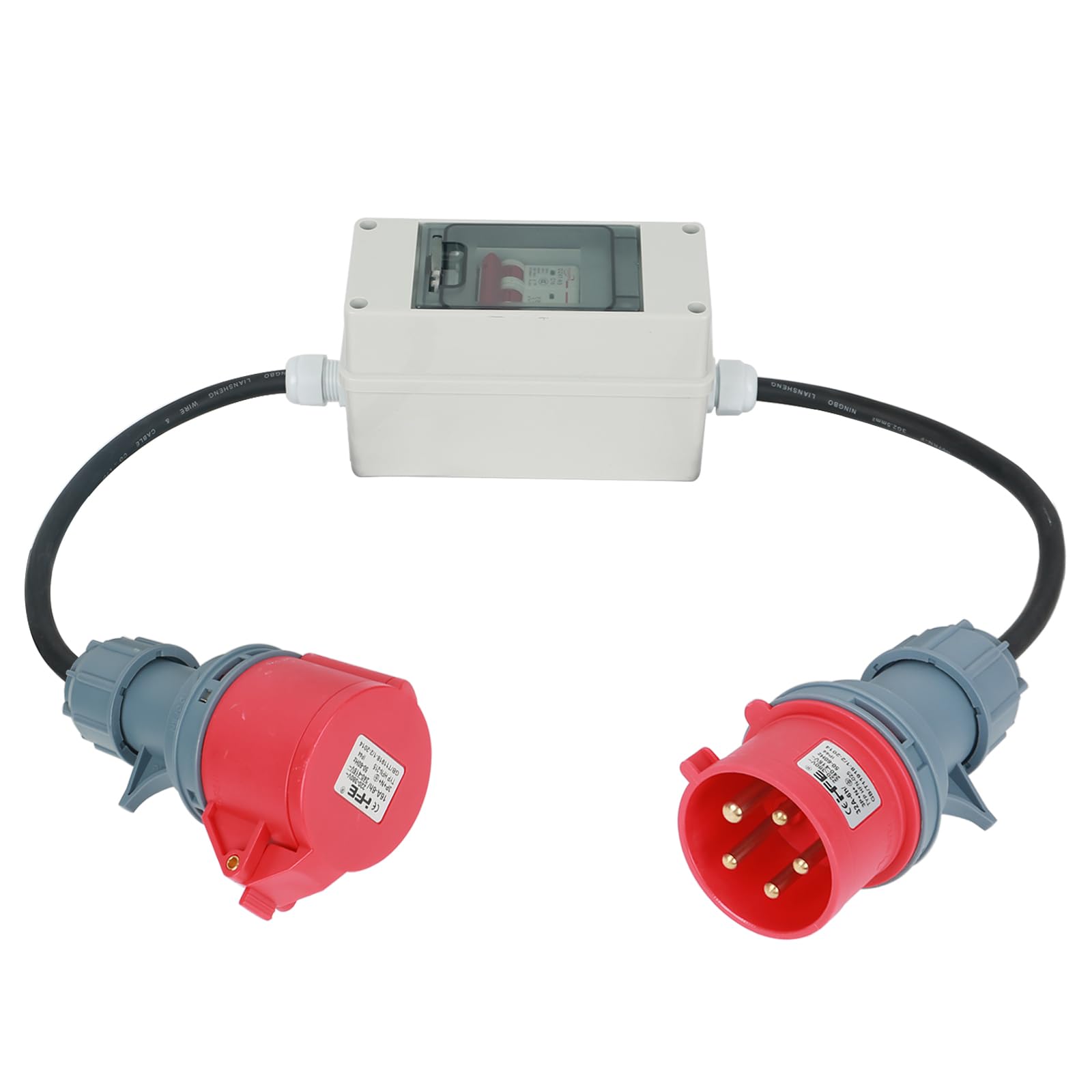 Cavo Adattatore CEE Kopp - Spina 5 Poli 16A A Presa 32A - IP59 Per Esterni - Foto 6