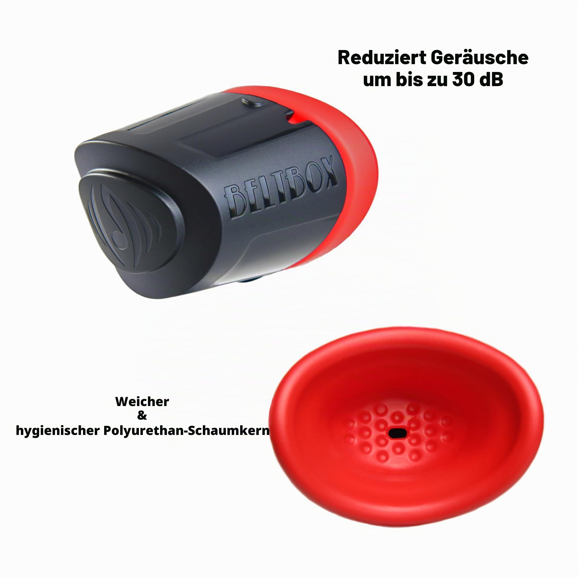 BELTBOX 3.0 Stimmdämpfer für Sänger, Schauspieler, Darsteller, Stressabbau, tragbarer Aufwärmraum