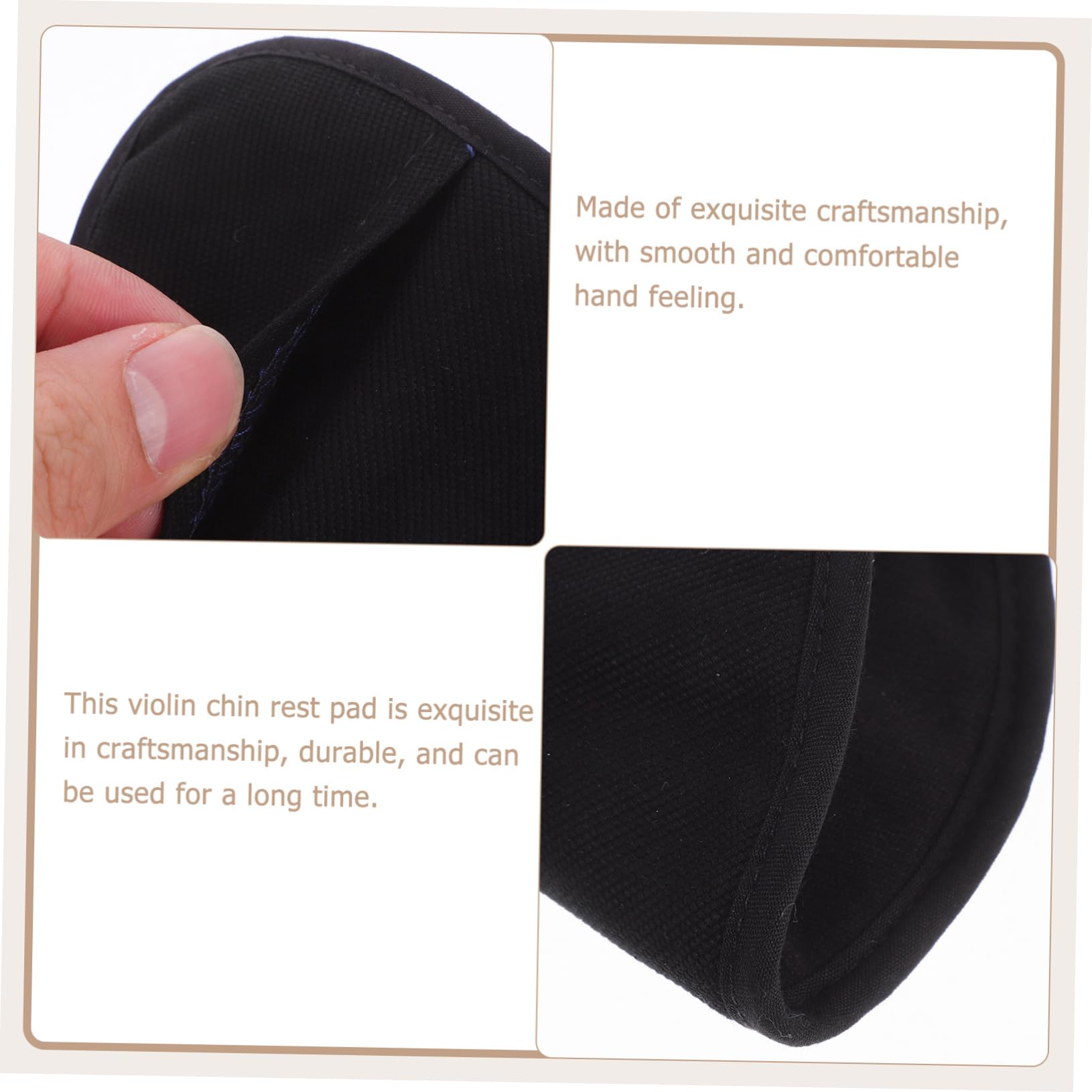 Levemolo Durable Violin Chin Rest Pad Non-slip Shoulder Support for Violin Chin Support Accessory