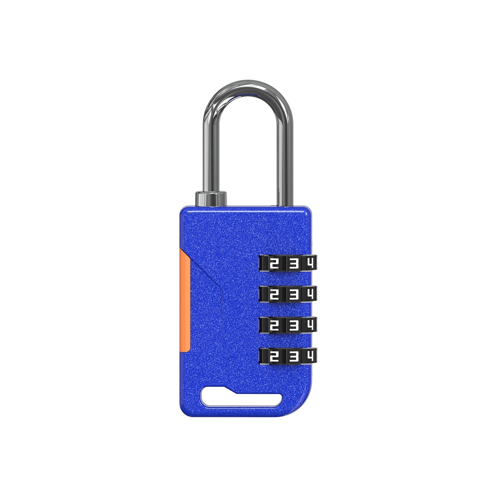 Shurhome Blue Luggage Padlocks 4 Digit Password Portable Suitcases Security Locks Keyless Unlocks Antitheft Padlock Easy To Use For School Lockers