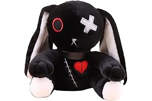 Halloween Scary Black Rabbit Plush Toy