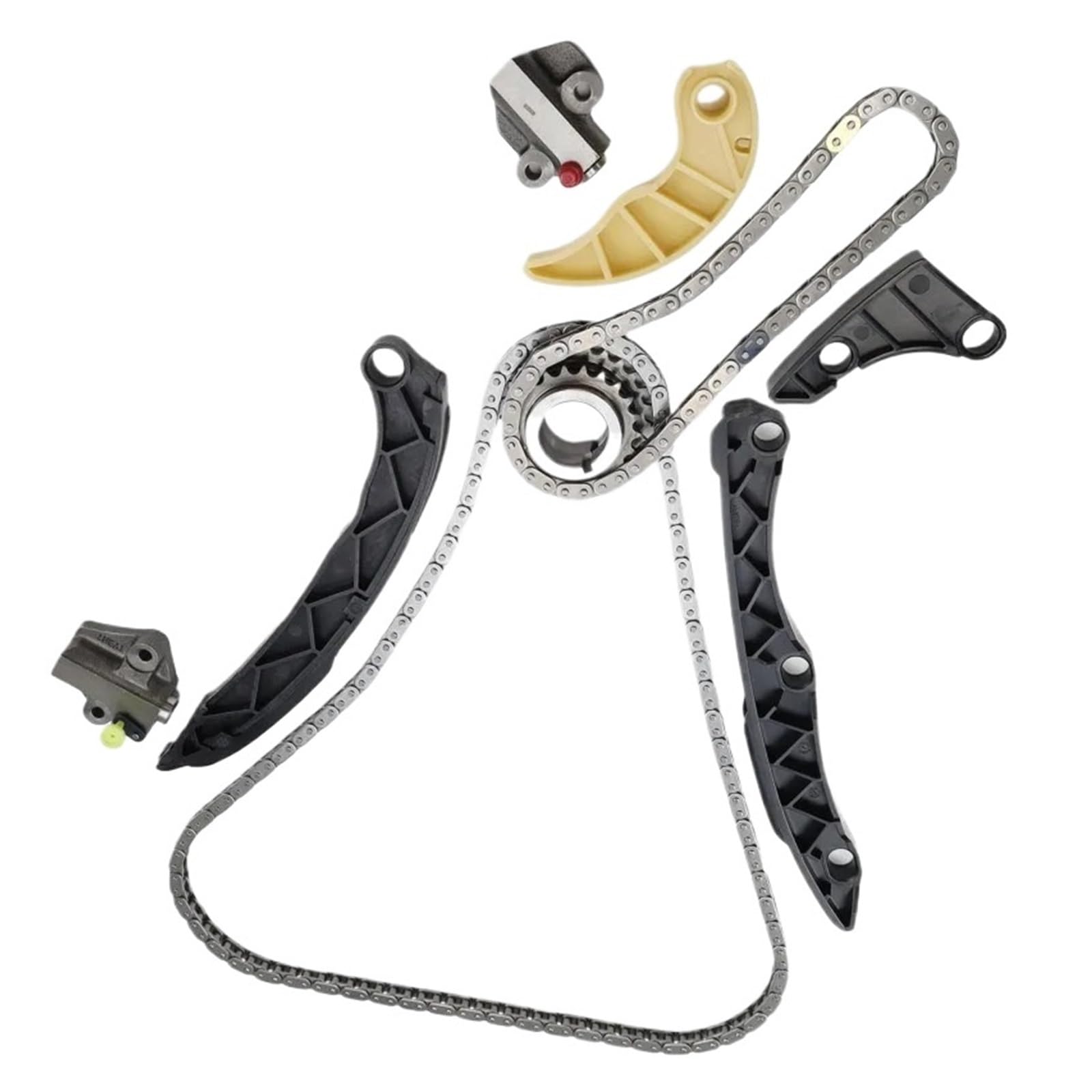 Zestaw paska rozrządu samochodowego Zestaw łańcucha rozrządu 10 sztuk pasuje do Hyundai Kia Sonata Optima Sorento Sportage 2010-2014 L4 2.4L 23121-2G561 24321-2G111