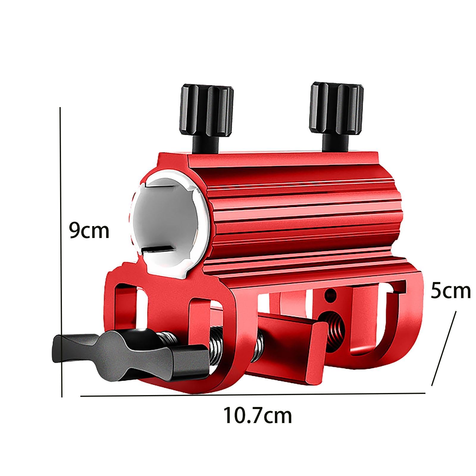 Supporto Ombrellone Parasol Porta Ombrellone Stand Alluminio Base Inserto Terra Regolabile per Pesca Picnics Eventi Sportivi Adatto per Barbecue Uso E, Rosso