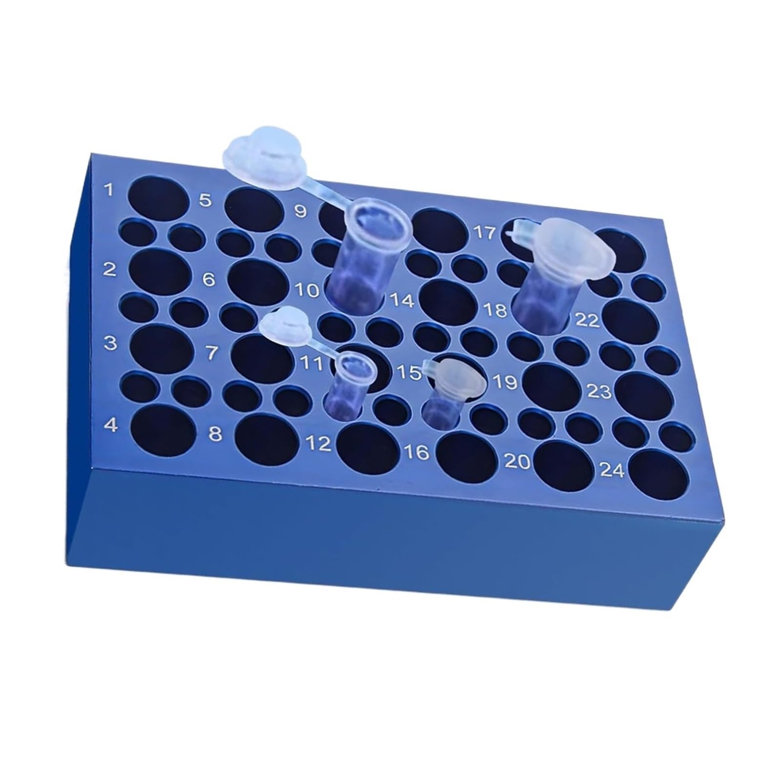 1 Stück Aluminium-Kühlblock (24+36) for Röhrchen – wiederverwendbar 0,2 ml/1,5 ml/2 ml