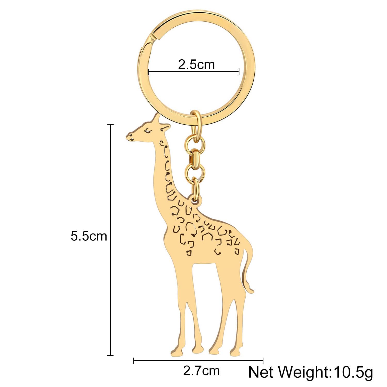 WEVENI Simpatico Regalo A Forma Di Giraffa Per Donne E Ragazze Portachiavi Con Giraffa In Acrilico Con Animali Della Giungla Portachiavi Con Ciondoli Per Auto Giraffa A W2l2 126506288