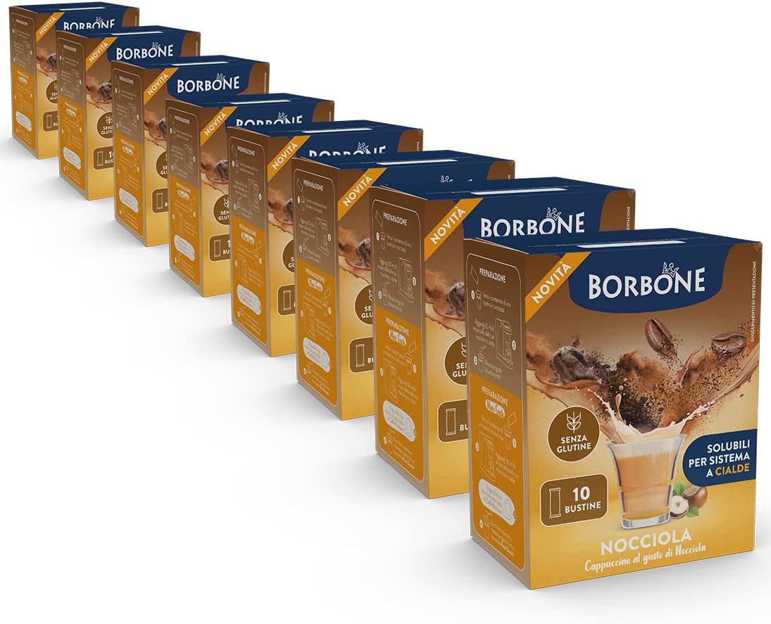 Caffè Borbone Nocciola Stick - 80 Stick (8 astucci da 10) - Ideali per Sistemi a Cialde Stick Nocciola - Immagine 2