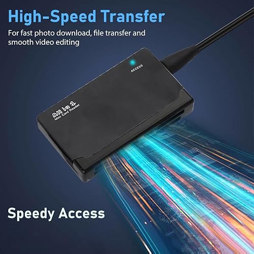 Miniatura 5 de Acuvar Lector de tarjetas de memoria compacto todo en 1 de ultra alta velocidad y escritor Plug and Play OSX Windows Chrome Compatible para tarjetas