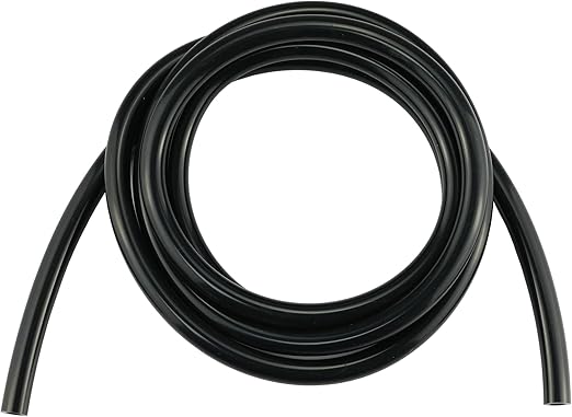 Ucreative 10FT ID 3/8" (10mm) High Temperature Silicone Vacuum Tubing Hose 130PSI Max Pressure Black