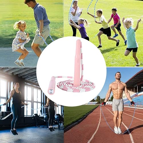 Miniatura 3 de Beaded Segmented Rope Soft Adjustable Length Rope for Kids Adults