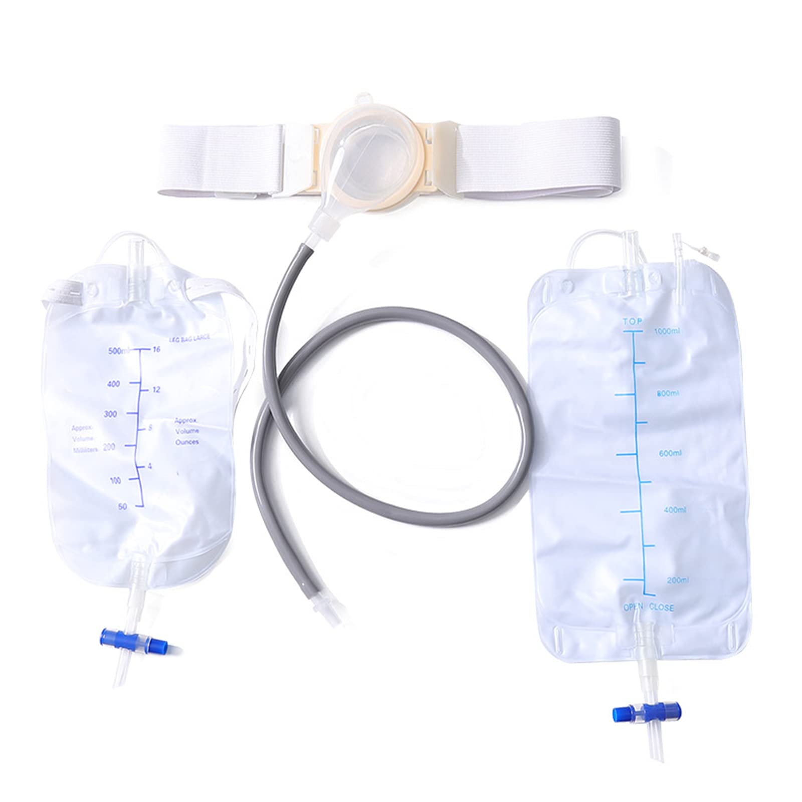 Sacca for urina a taglio completo con lato in vita, a prova di perdite, senza bisogno incollare, for la cura della colostomia, 35 mm