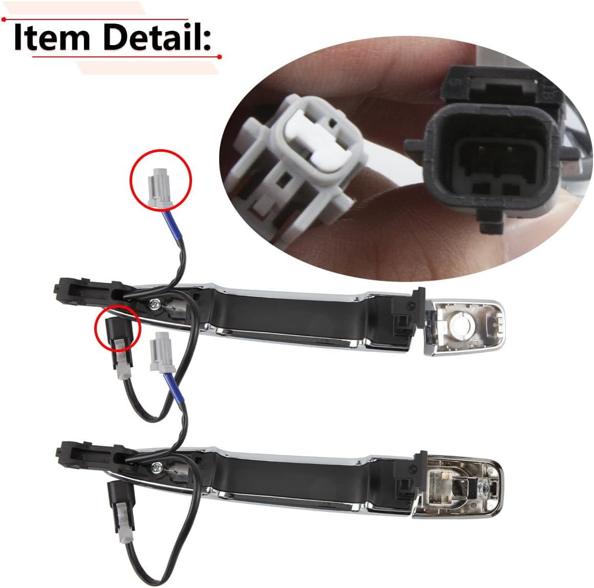 RLB-HILON Exterior Door Handle Compatible with Nissan Sentra 2013-2018 | for Murano Maxima 2009-2014 | for Leaf 2011-2017