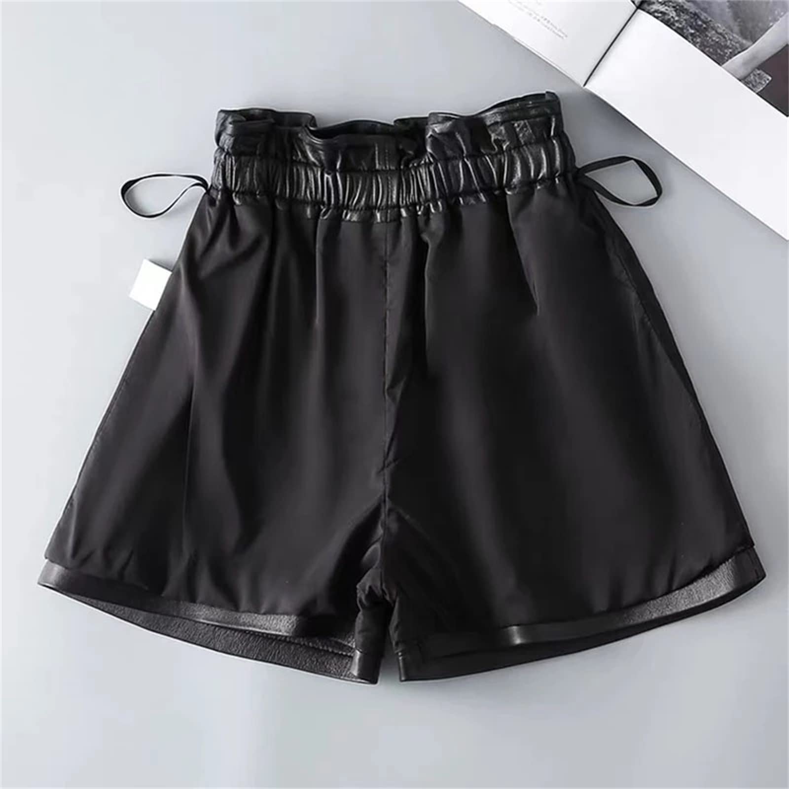 ショートパンツ レディース PUレザー レディースレザーショーツ