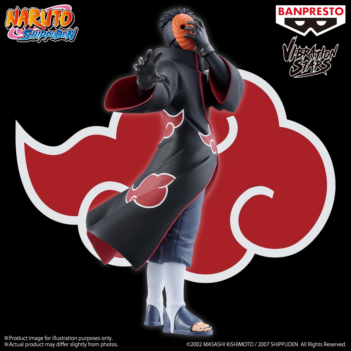 Banpresto Statuina Azione Tobi Naruto Shippuden - Vibration Stars 17 cm - Multicolore BP29184P - Figura da collezione - Ottimo per i fan degli anime