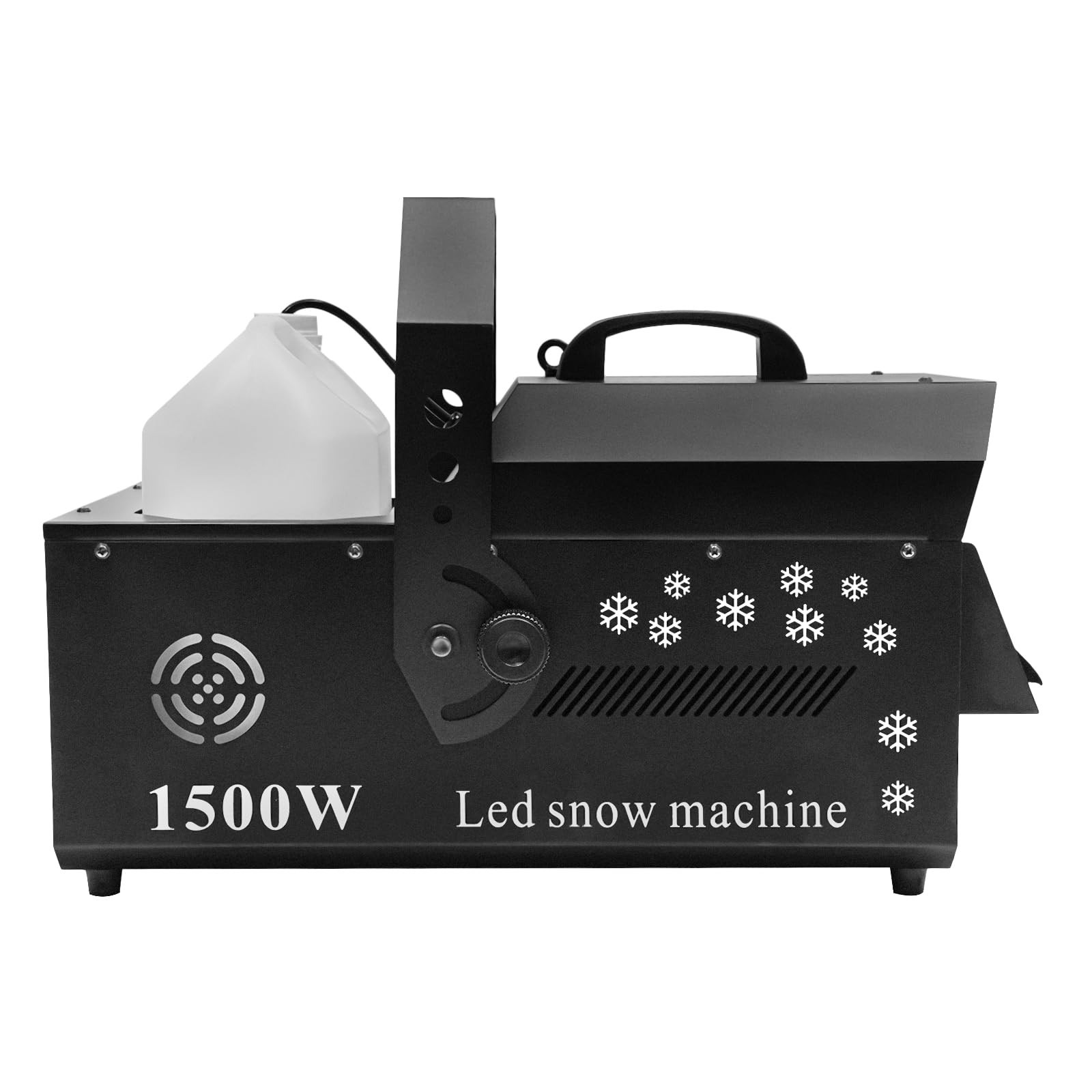 LiFuJunDong 3-in-1 LED Snowflake Machine, 1500W Snowflake Making Machine Display/Remote Control/DMX512 Signals for Theaters,Family Gatherings,Parties,Weddings