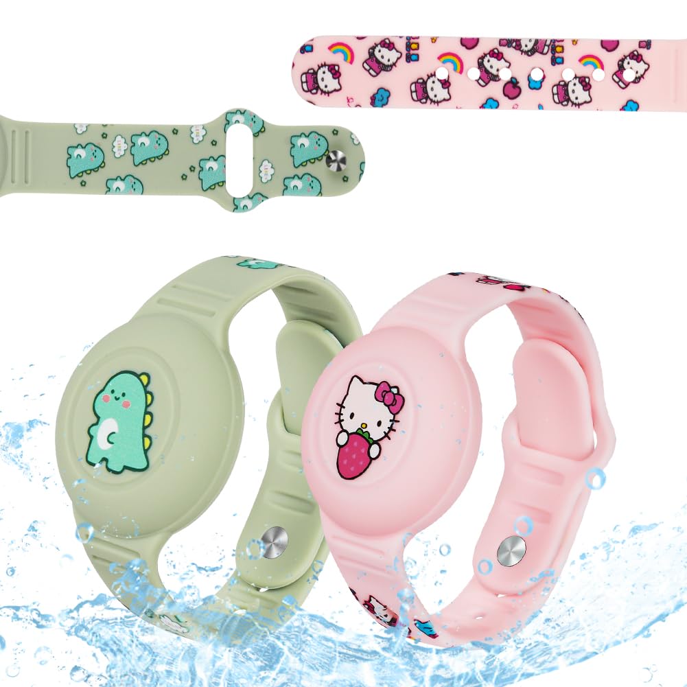 AXFEE Pulsera Compatible con Airtag, 1PCS Pulsera de Silicona para Niños, Funda Protectora Ajustable Antipérdida (Blue Shark, Airtag No Incluido) — view 13