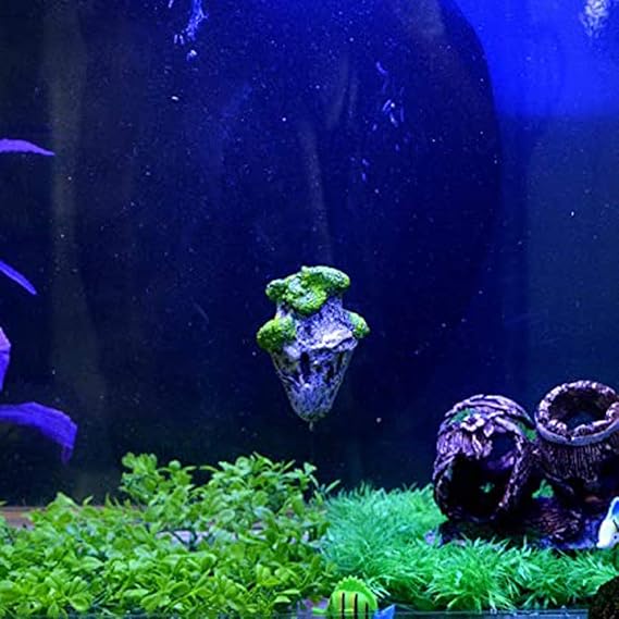 Amazon 水族館水槽浮かぶ苔岩樹脂石飾り人工吊り岩飾り風景 2枚 Welblq アクアリウム内装 通販