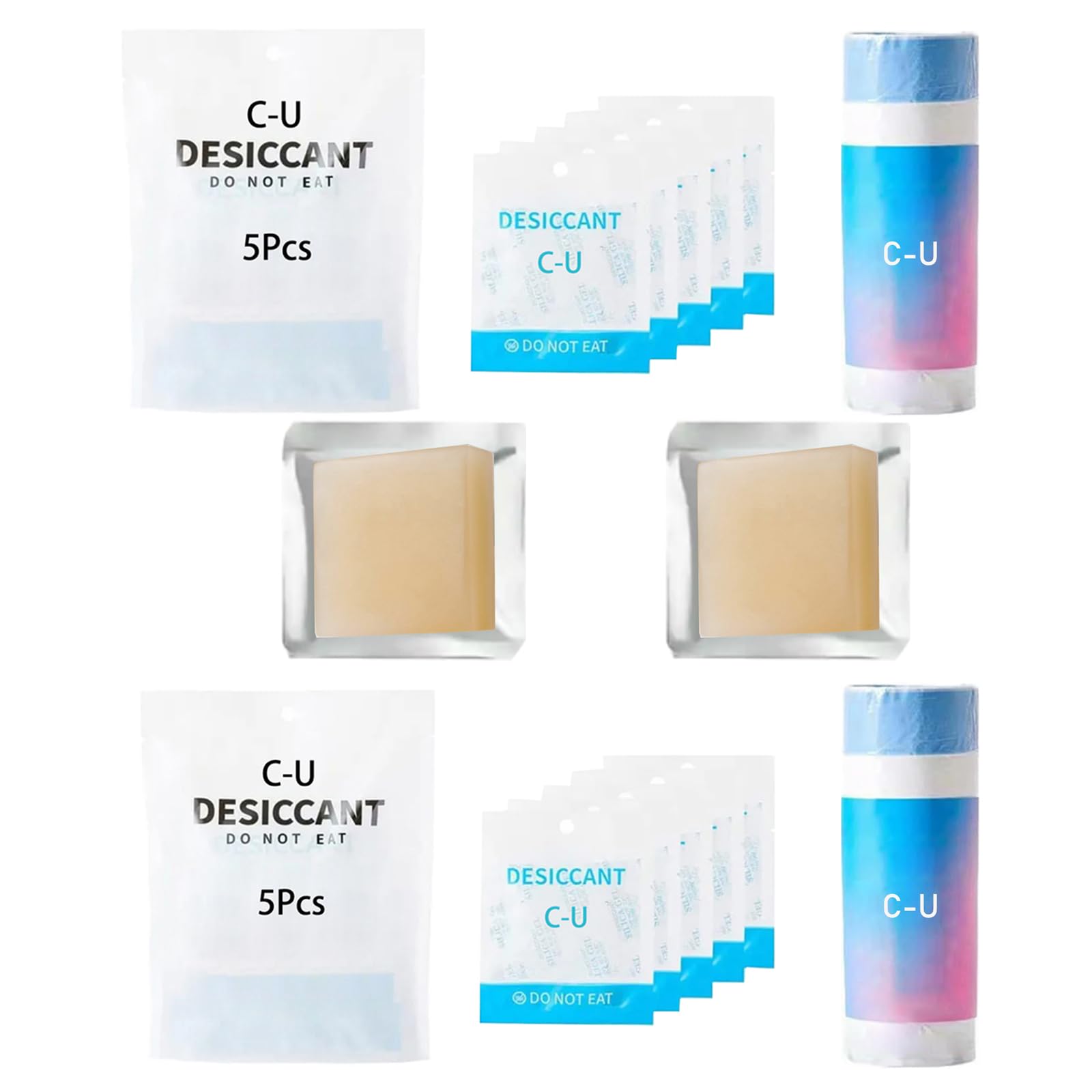 C-U Zestaw do osuszania zwierząt domowych PETKIT freshelement Mini Pro (10 x 30 g) + eliminator zapachów do samoczyszczącej kuwety dla kota Pura Max, kontrola zapachu (2 sztuki) + worek na kuwetę (2
