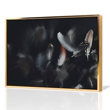 Amazon.co.jp: 絵画 羽インテリア 絵画 鳥の羽ですアートパネル