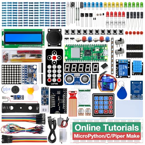 LAFVIN Ultimate Starter Kit for Raspberry Pi Pico W Projects with LCD1602Buzzer with Tutorail
