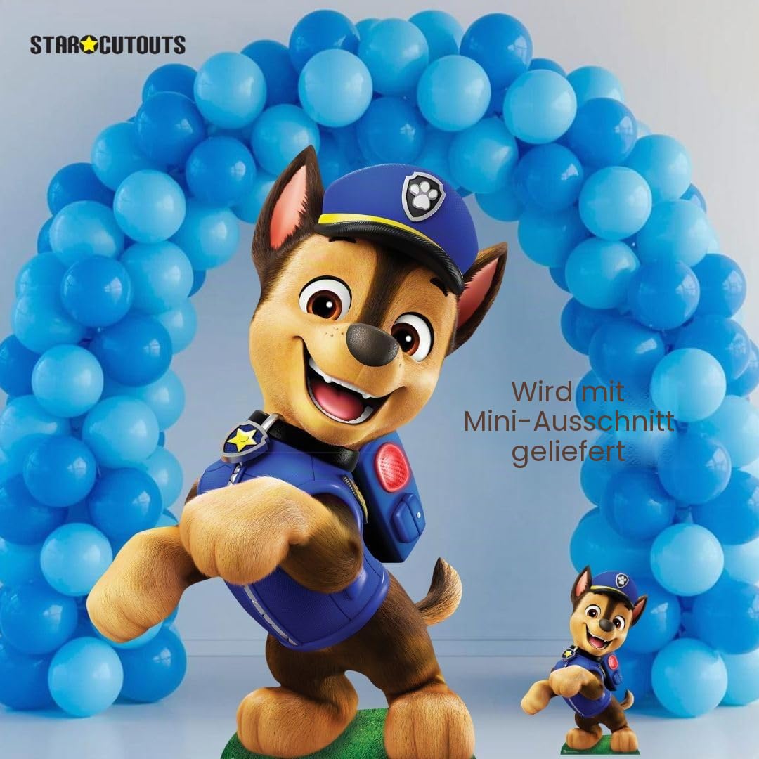 Star Cutouts SC4605 Paw Patrol Chase Police Puppy Pappaufsteller Höhe 133 cm – ideal für Paw Patrol Thema, Partys, Geburtstage & Fans, Raumdekorationen und Veranstaltungen