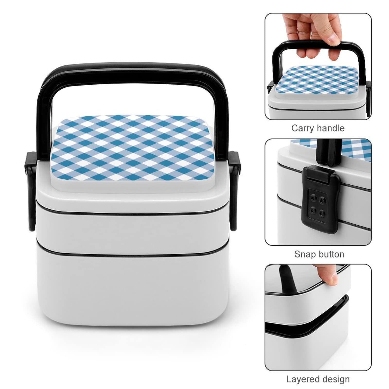 レトロ タータンチェック 弁当箱 Amazon | 緑色のタータンチェック柄 弁当箱 大容量 1000ml 二段