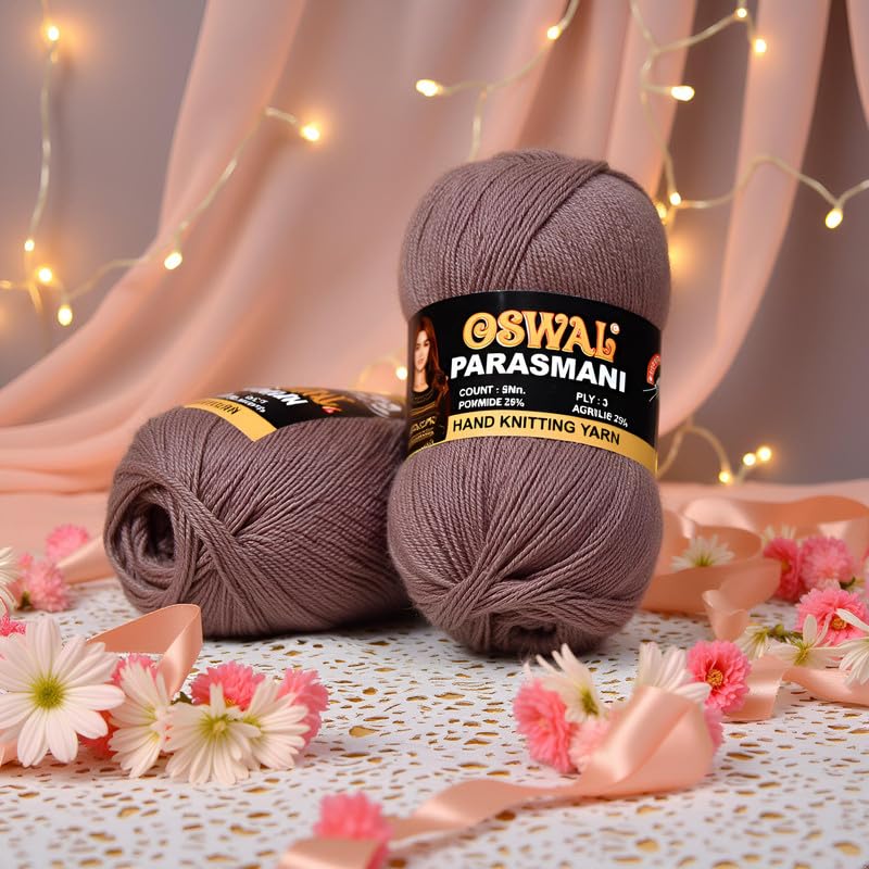 Image of M.G Enterprise Parasmani Deep SalmonWool Yarn 400 Soft Yarn for Crochet Thread, Knitting & Handmade Craft