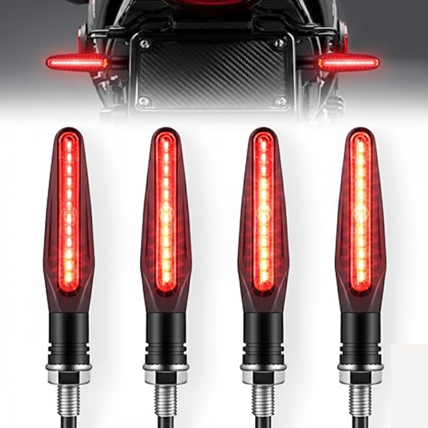 P.D. SMD KTM Style Indicators 9 Led High Bright High Bright Universal for All Bikes Models Turn Signal Lights Motorcycle Pack Of 4 Red-image-27