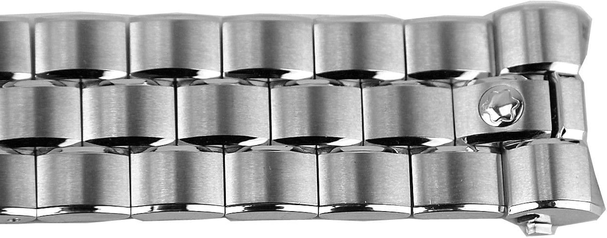 Montblanc Uhrenarmband 103973, silber, Unisex : Amazon.de: Fashion