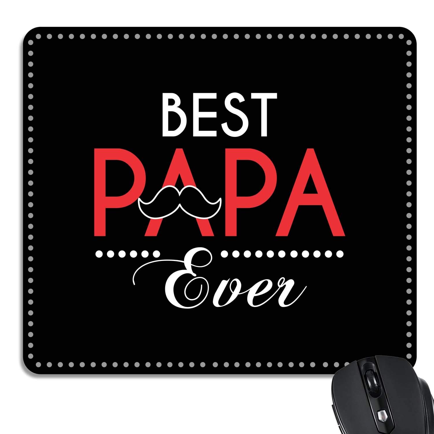 TheYaYaCafe Birthday Gifts for Father Square Printed Mousepad for Computer, PC, Laptop - Best Papa Ever (B08LD8ZQF2) Amazon Price History, Amazon Price Tracker